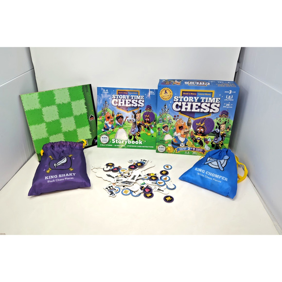 2 In 1 Story Time Chess Educational Game - 100% Complete fast shipping - Picture 1 of 5